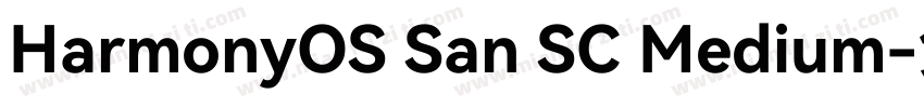 HarmonyOS San SC Medium字体转换